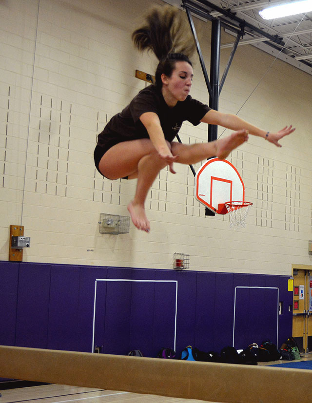 Gymnastics strives to make it to FCIACs and States this year