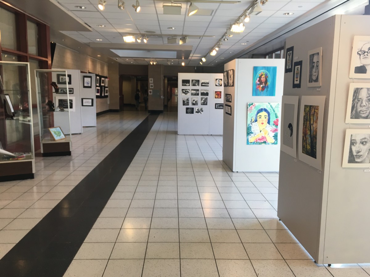 “Draw the Line” art show colors halls of NCHS