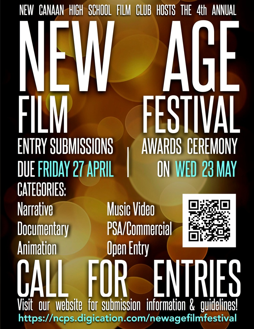 Friday submission deadline for the upcoming New Age Film Festival