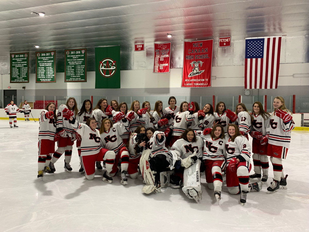 Girls hockey wins FCIAC and State championship
