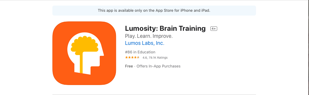 App of the Week: Lumosity by Lumos Labs