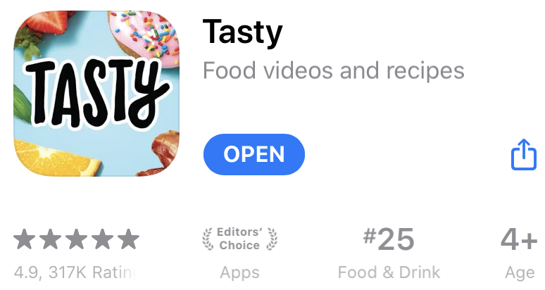 App of the Week: Tasty by BuzzFeed