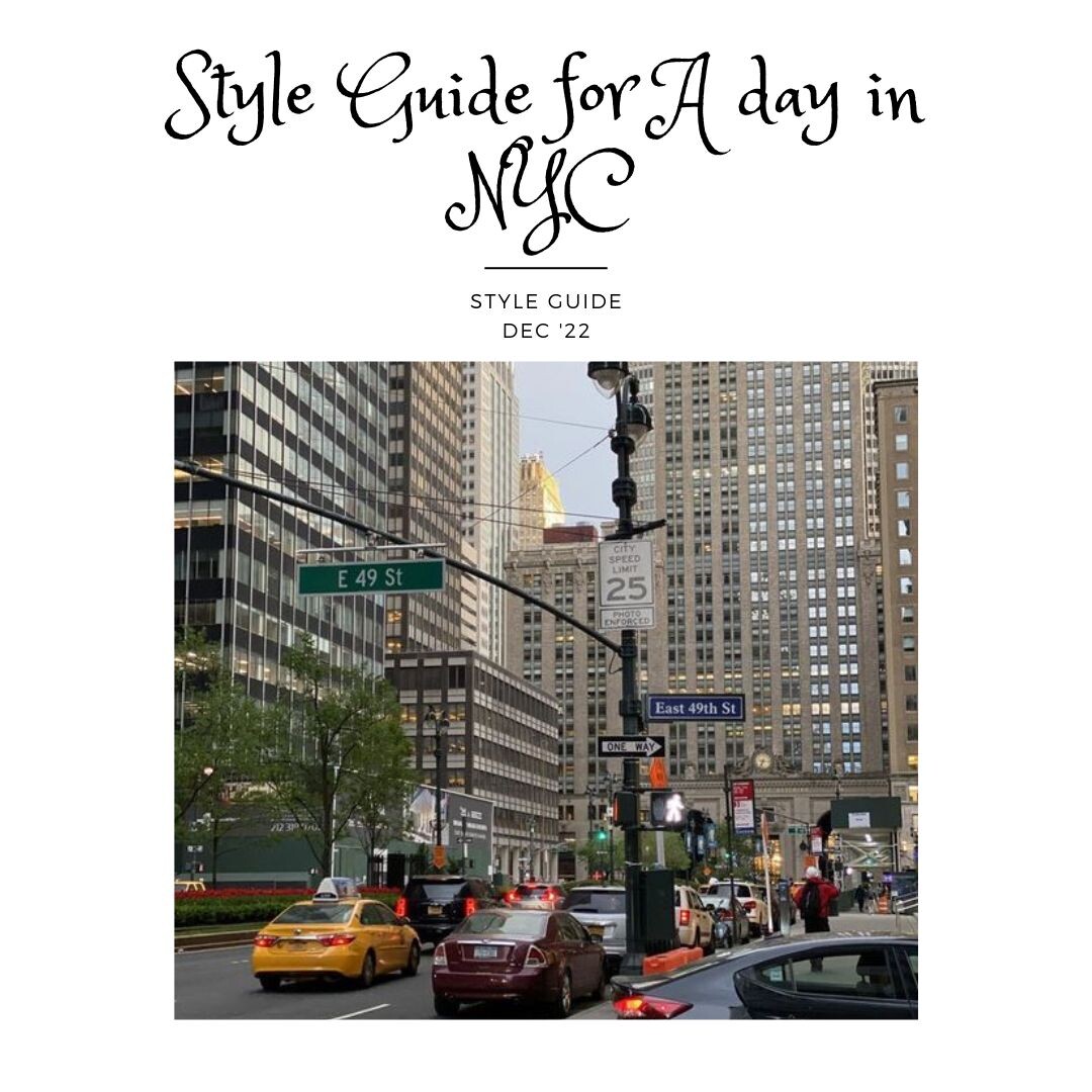 Style Guide for a Day in New York City