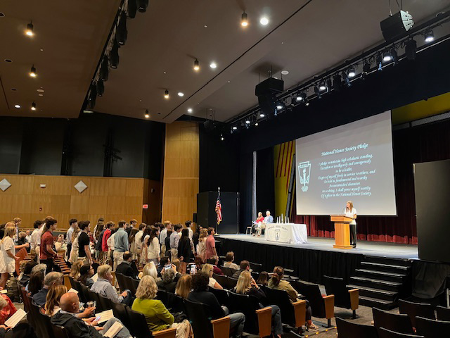 New students are inducted into National Honors Society