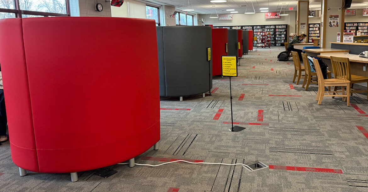 Library implements new seating for individual study area