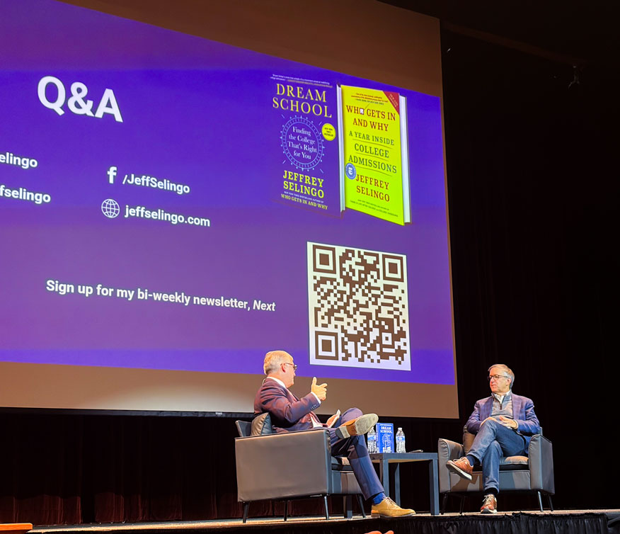 New York Times best selling author Jeff Selingo discusses college applications and admission process