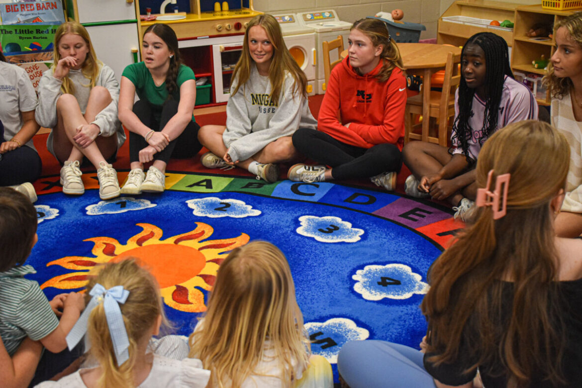 Child Development Students collaborate with the NCPS Preschool